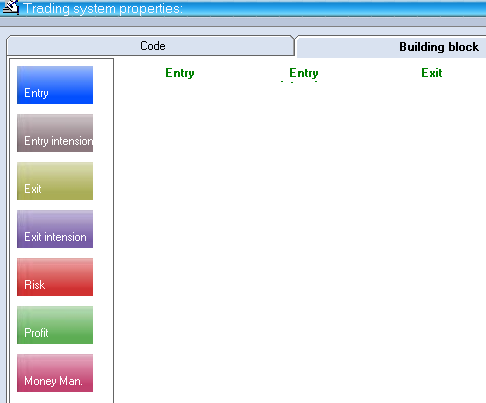 Screenshot: System Builder im Maran Market Analyzer - kostenlose Börsensoftware