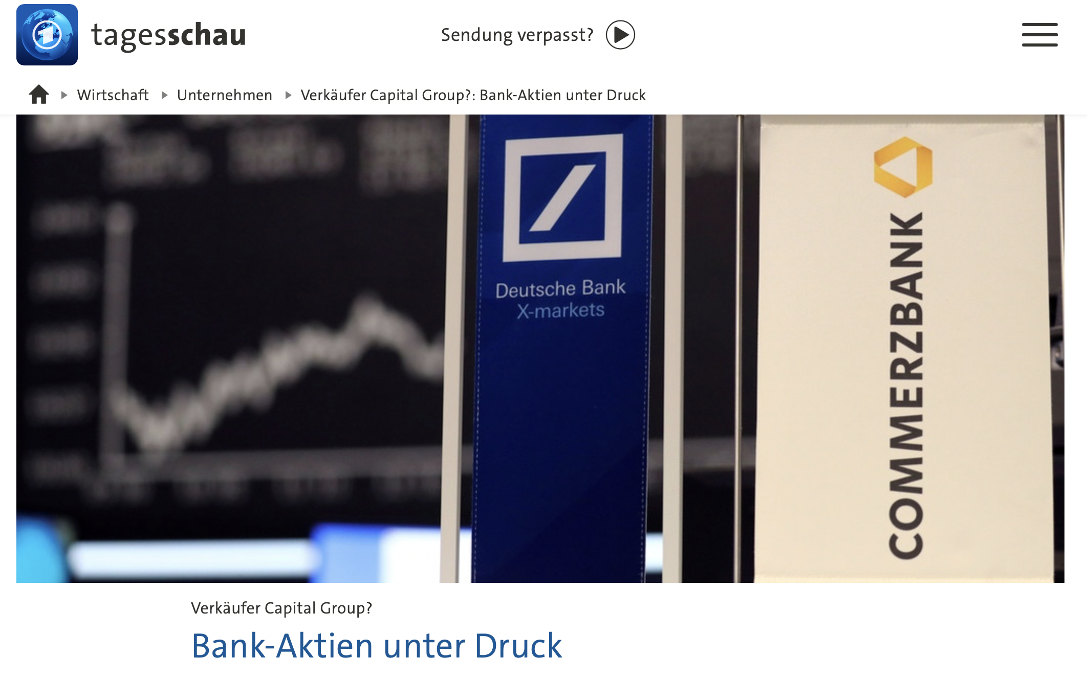 Commerzbank und Deutsche Bank unter Druck am 13.04.2022