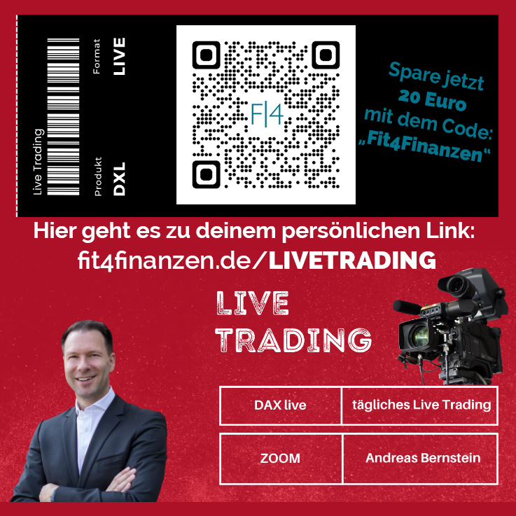 Livetrading DAX Werbung Andreas Bernstein mit GutscheinCode Variante 2