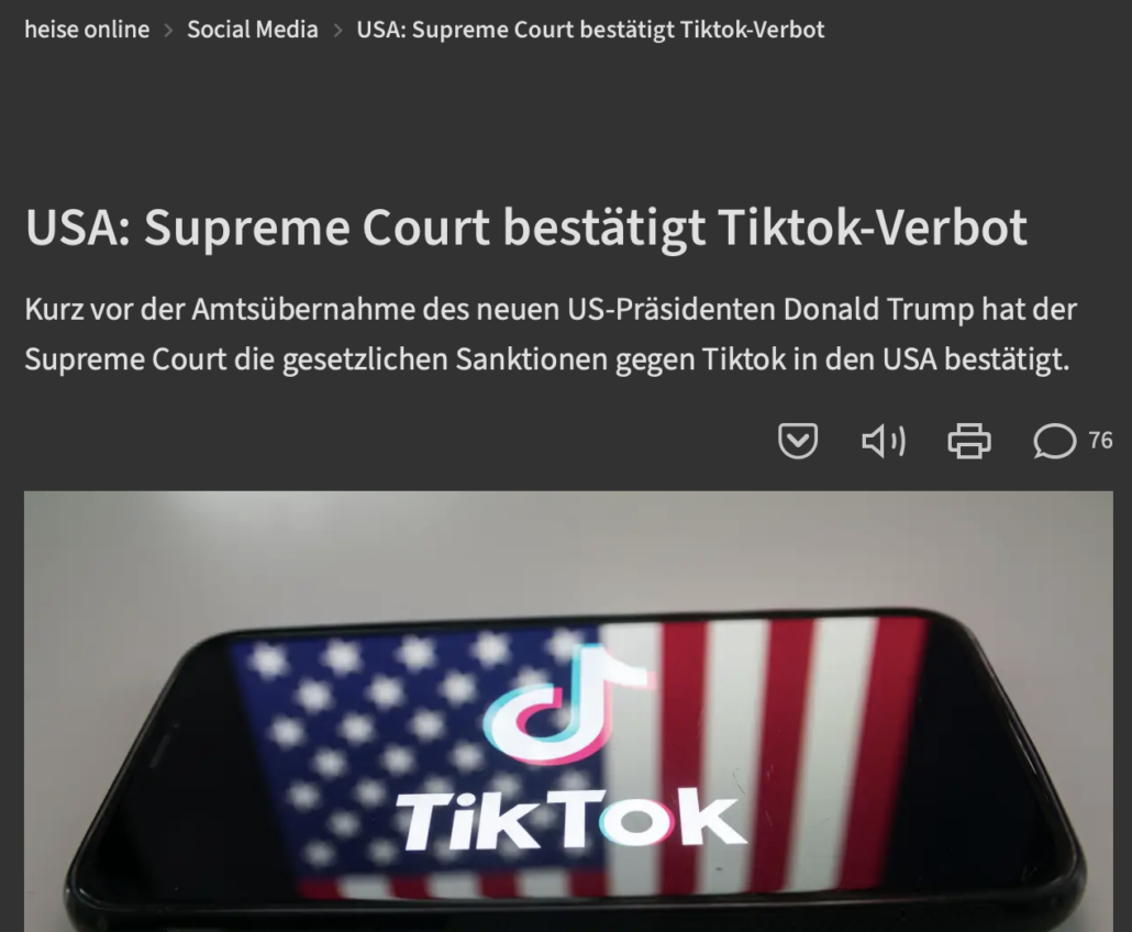 2025-01-17 TikTok Verbot USA